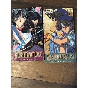 Fushigi Yûgi Dark Reunion & Mysterious Play The Ties That Bind VHS Lot Anime